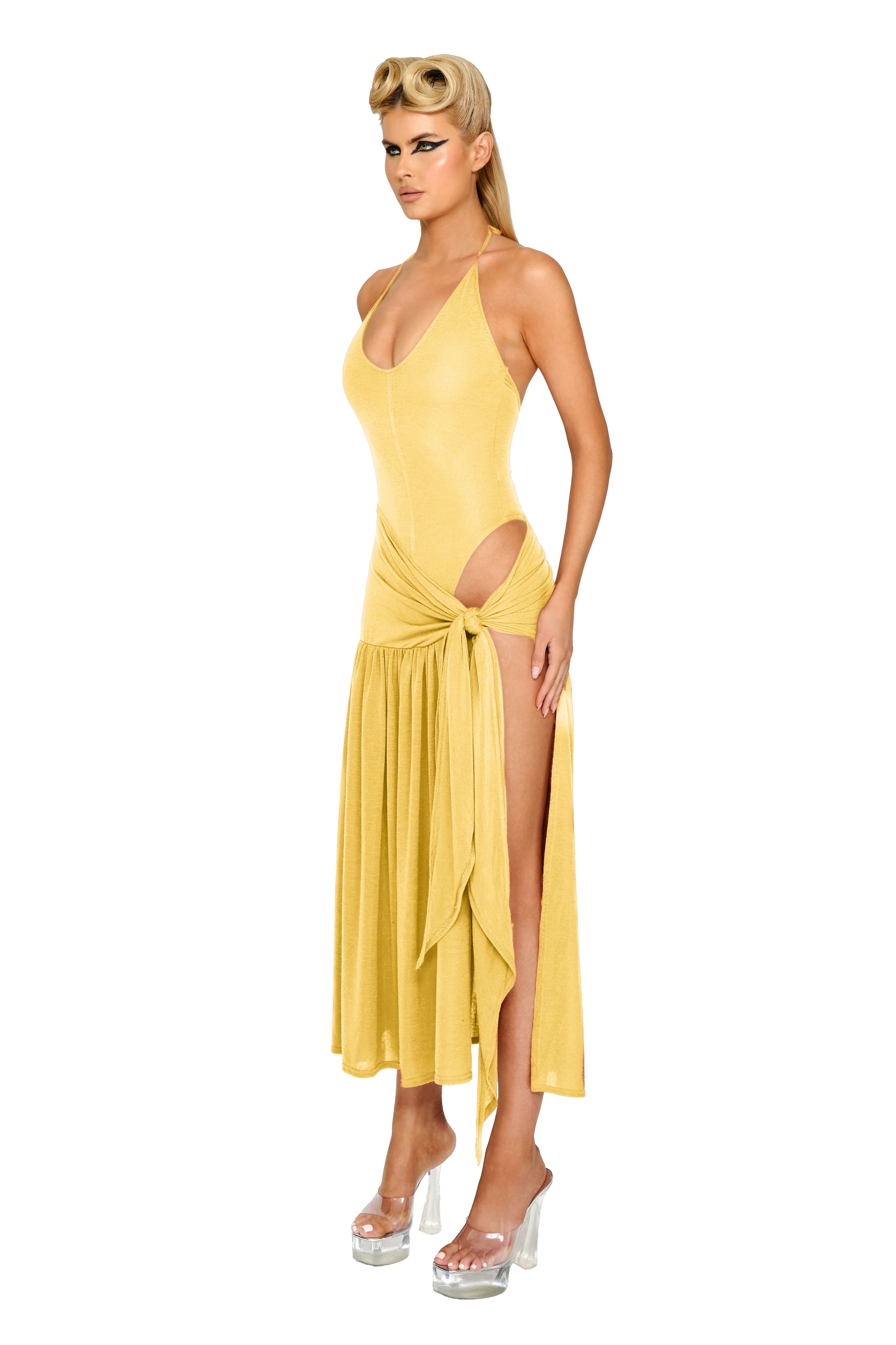 Atacama Knit Dress - Sunflower - Image 2