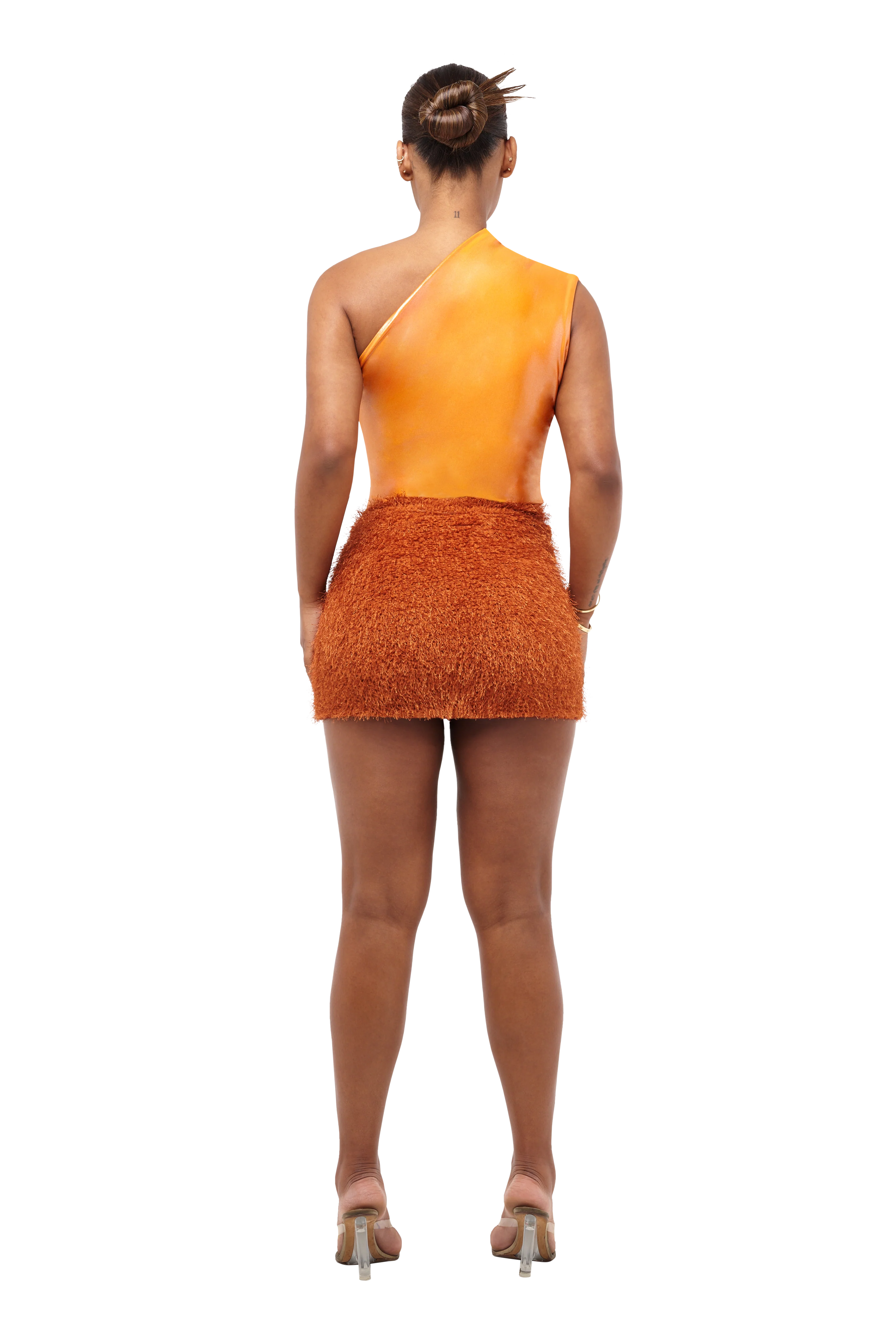 KAIBU MINI SKIRT - ANEMONE ORANGE - Image 3