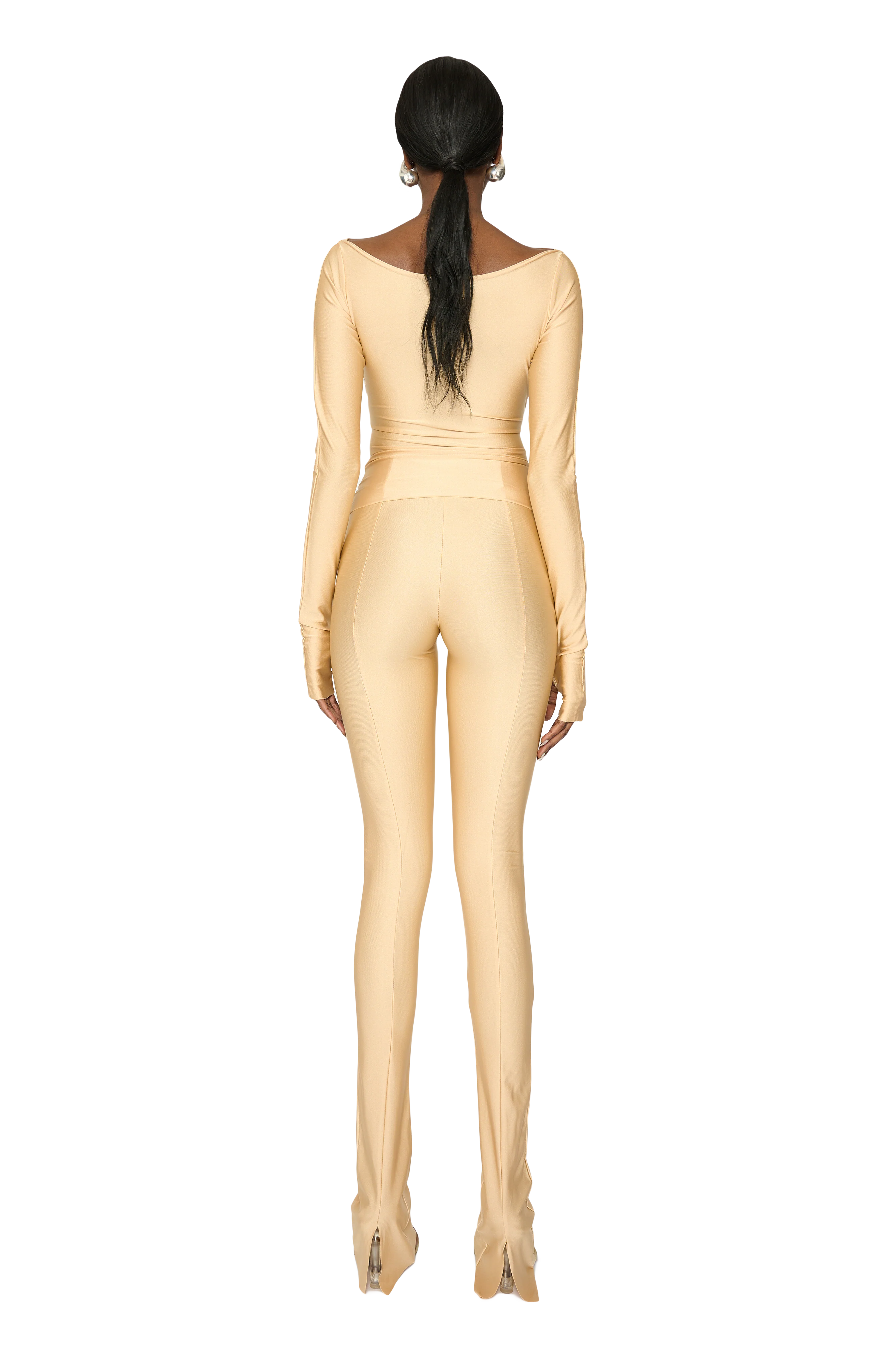 LANAI LONG-SLEEVED TOP - Cashew Butter - Image 3