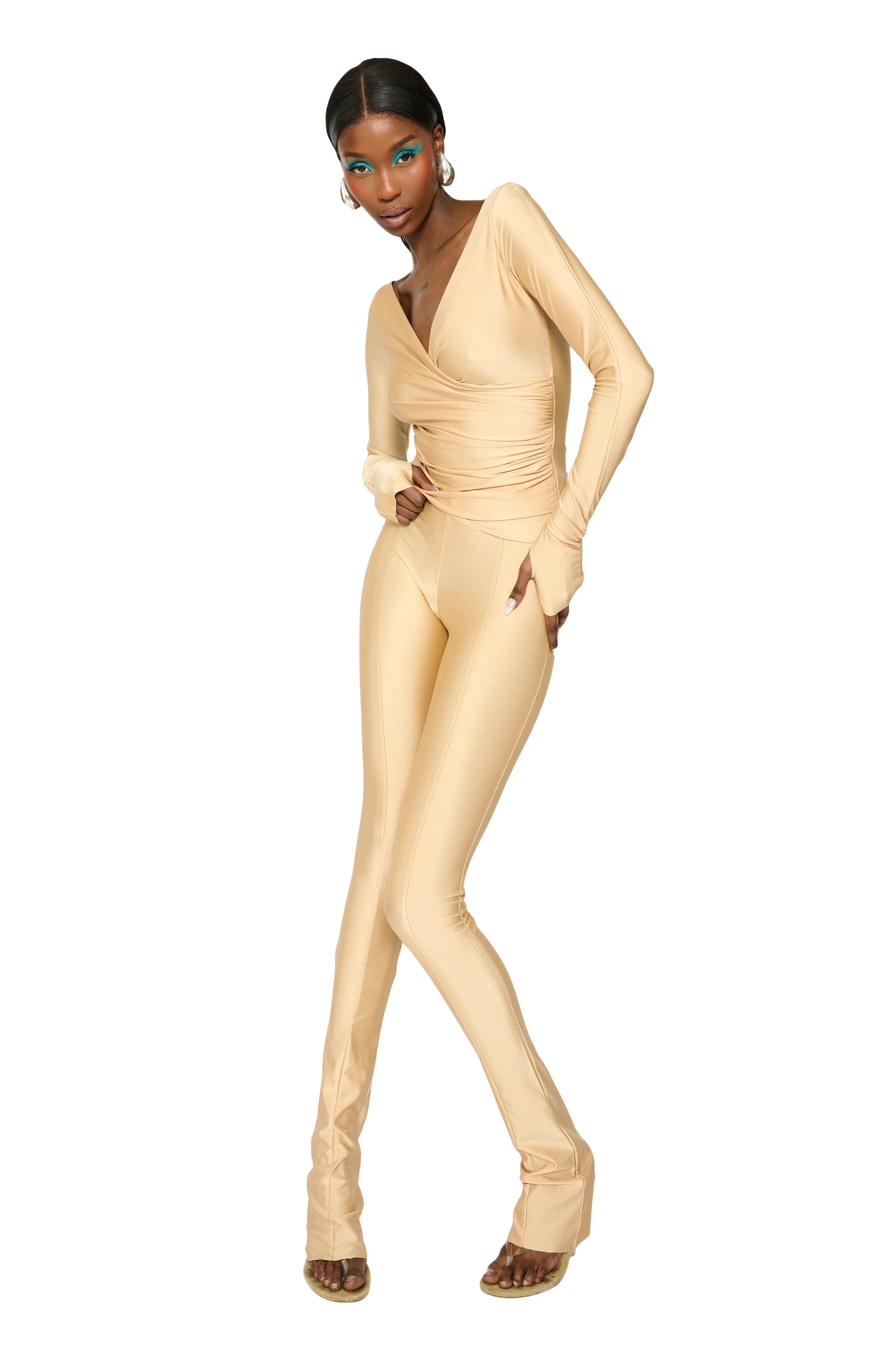 LANAI LONG-SLEEVED TOP - Cashew Butter - Image 4