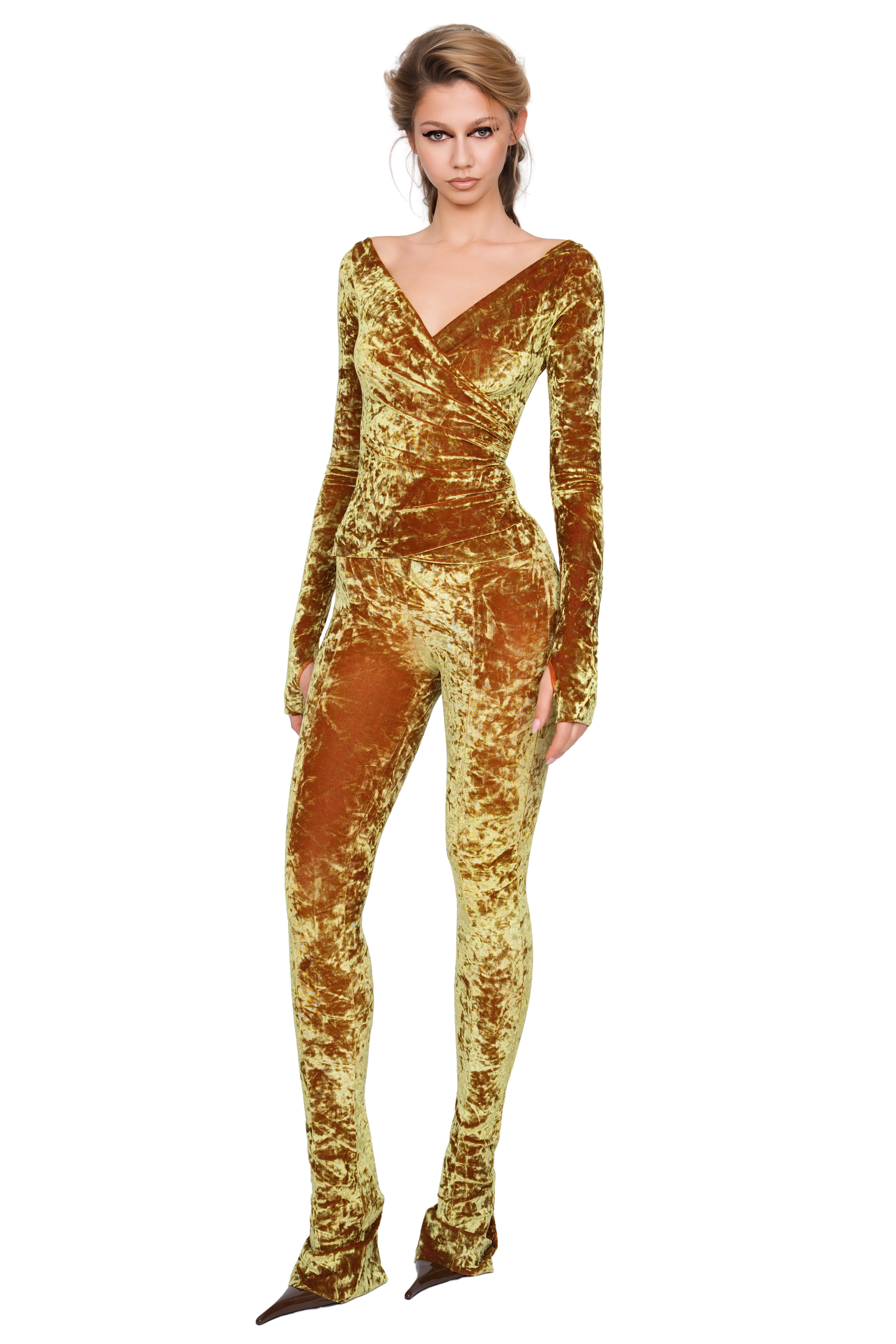 Lanai Long Sleeved Top - Honey Lime - Image 4