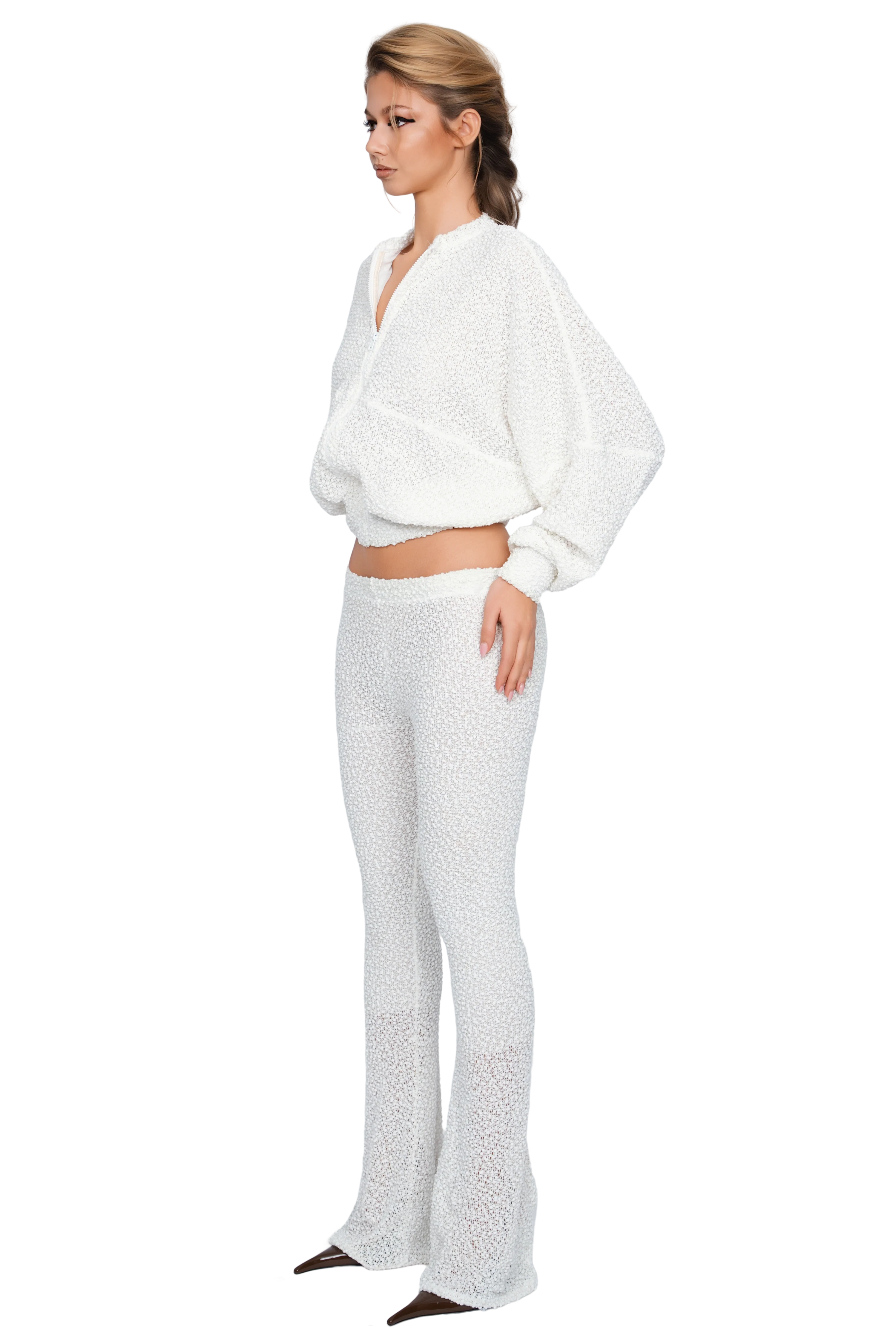 Palla Bianca Bomber Jacket - Opal Cream - Image 2